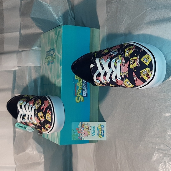 Vans SpongeBob Aloha Sneakers Men 10.5 = Women 12 - Picture 7 of 11